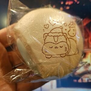 Poli Hamster Squishies Christmas Cream Bun Shimmer Squishy Soft Slow Rise Creme